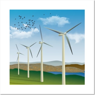 Wind Turbines Posters and Art